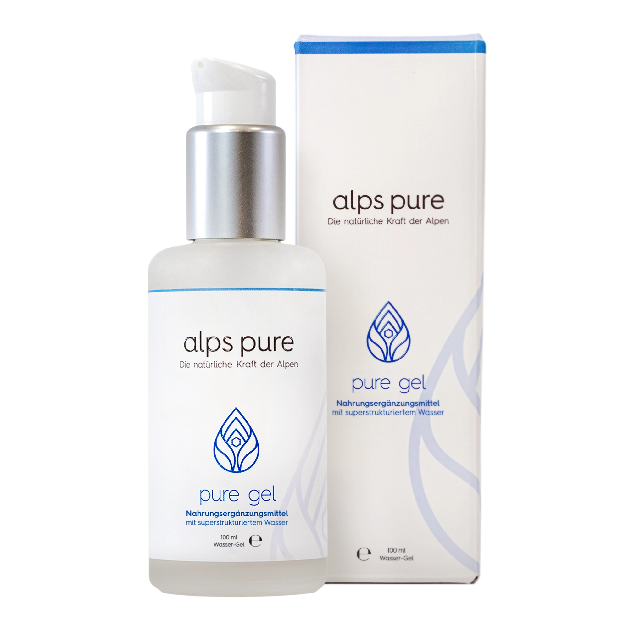 pure gel Flasche vor der Umverpackung